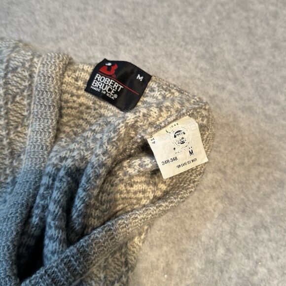 Robert Bruce Wool Vest Mens Small Gray Sleeveless Jumper Sweater Vneck - Picture 8 of 11